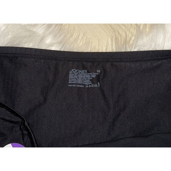 Jockey Smooth Effects Brief Panties Underwear Womens 10 3XL XXXL Black - Picture 3 of 4